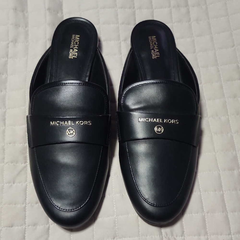 Michael Kors Black Mules